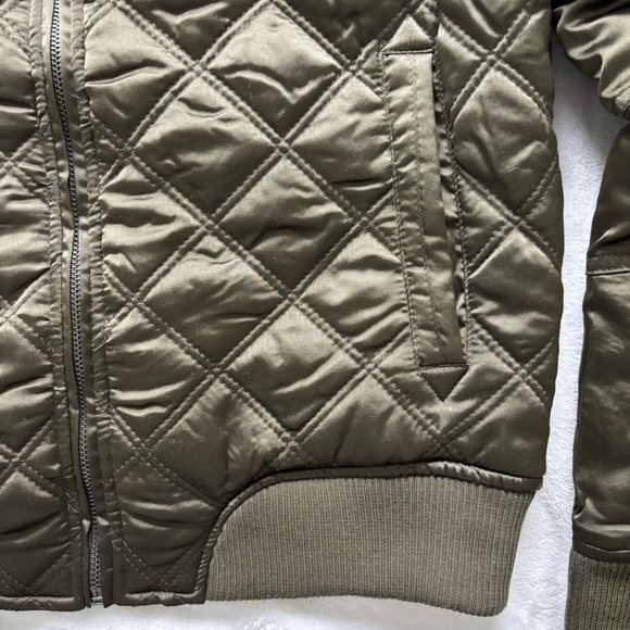 WEATHERPROOF Jacket Diamond Quilted Cropped Bomber Jacket--M - Picture 10 of 15